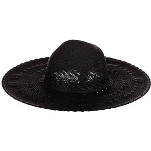 bestseller a/s Pchyllis Straw Hat Zonnehoed voor dames, zwart, Eén maat