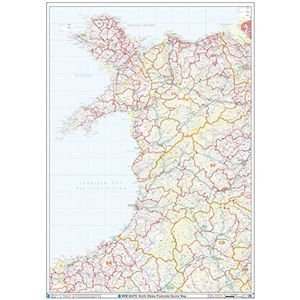 Postcode sector map - (s5) - zuid-wales - wall map-paper ...
