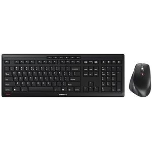 CHERRY STREAM DESKTOP COMFORT, Draadloos Toetsenbord en Muis, EU-Indeling (QWERTY), 2,4 GHz, Fluisterstille Knoppen, Ergonomische Rechtshandige Muis, Zwart