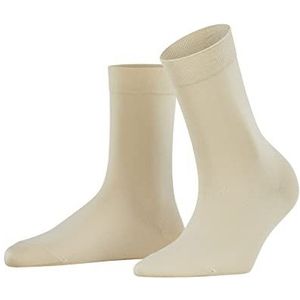 FALKE Dames Sokken Cotton Touch W SO Katoen Eenkleurig 1 Paar, Beige (Cream 4011) nieuw - milieuvriendelijk, 35-38