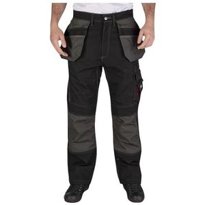 Lee Cooper Heren contrast drievoudig genaaid Multi Tool Pocket klassieke Cargo Kneepad zakken Werkveiligheid Broek, Zwart, 30"" Taille Normale Been (31"")