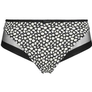 DIM Generous Klassieke damesslip, 1 stuk, Black Retro Daisy, XS