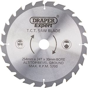 Draper 38153 Expert TCT zaagblad 254X30mmx24T, Zilver, 254 x 30 mm
