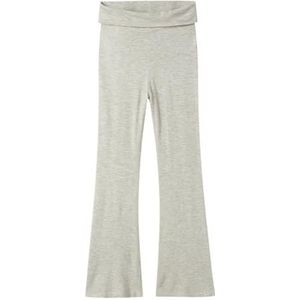 NAME IT - NKFNULLARIA - Broek - Lichtgrijs - Wide Leg