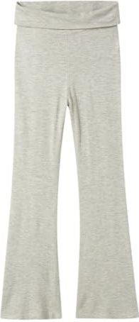 NAME IT - NKFNULLARIA - Broek - Lichtgrijs - Wide Leg