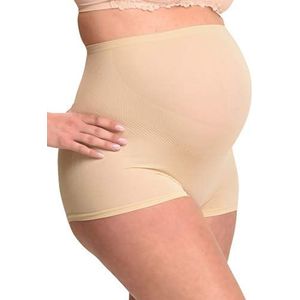 MAMSY Seamless Zwangerschaps Boxershorts, Beige, XL-XXL