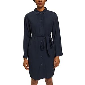 ESPRIT Collection dames blouse, 400/marineblauw, XL