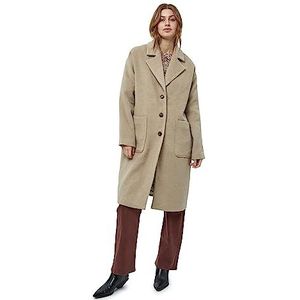 Minus Dames Sally wollen jas, Cobblestone, 6, Cobblestone, 32