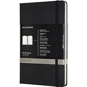 Moleskine Professioneel notitieboek (groot, harde kaft) zwart