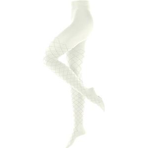 Damen - Argyle Affair - Gedessineerd Katoen Panty - Off-white