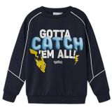 NAME IT - NKMSIDNEY POKEMON - Sweatshirt - Navy - Geel - Wit