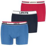 Levi's - Boxershorts - 3 Eenheden - Zacht Katoen - Comfortabele Tailleband