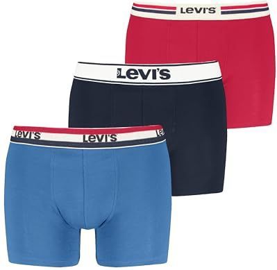 Levi's - Boxershorts - 3 Eenheden - Zacht Katoen - Comfortabele Tailleband