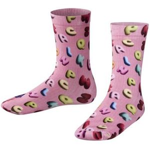 FALKE - Colourful Alphabet Print - Gedessineerd Katoen Sokken - Rood