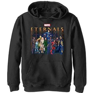 Marvel Boys Eternals Group Repeating Capuchonsweater, zwart, XL, zwart, XL, zwart, XL, zwart, XL