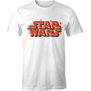 Star Wars UXSWMANTS001 T-shirt, wit, maat XL heren