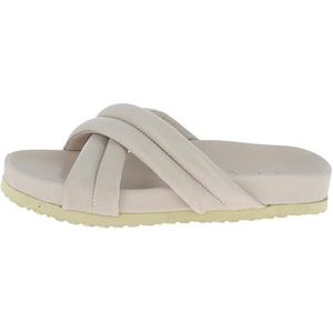 Andrea Conti Platte slippers voor dames, zilvergrijs, 36 EU