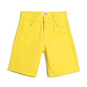 Koton Boys's Chino verstelbare elastische tailleband zakken katoenen shorts, geel (151), 5-6 Jaar