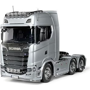 Tamiya 56373 1:14 RC Scania 770 S 6x4 Zilver voorgeschilderd - bouwpakket, RC truck, op afstand bestuurbare truck, vrachtwagen, constructiespeelgoed, modelbouw