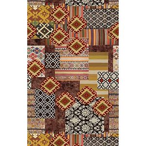 Vilber Bohemian Kilim 2494 tapijt, vinyl, meerkleurig, 75 x 120 x 0,2 cm