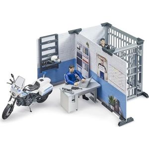 BRUDER Police Station with Police Motorcycle