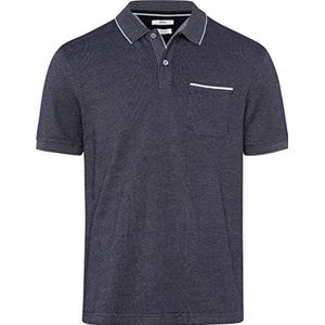 BRAX Poloshirt voor heren met paddy piqué in sportieve tweekleurige look, ocean, maat XL, ocean, XL