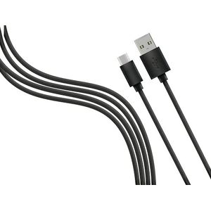 Fresh Connect | 3 m USB type A naar type-c kabel | extra lange 3 m lengte | zwart | Compatibel voor Huawei P30, P20, Samsung S20, S10, S9, S8, Google Pixel, Son Xperia