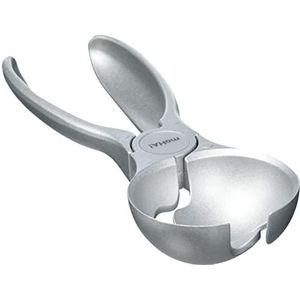 Moha IJsportioneerder, gegoten aluminium, zilver, 0,6 x 19 x 10 cm