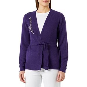 ICHI IHMACON CA2 gebreide jas voor dames, 1937501/violet indigo melange, M