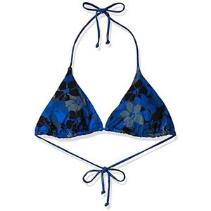 Amazon Essentials String Bikini Top Blauw Bloemen, L