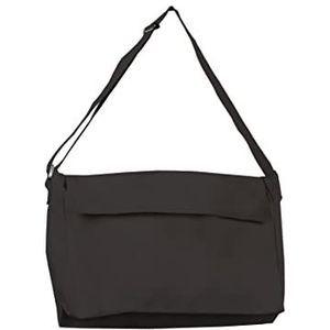 Canvas Messenger Bag, Zwart, Canvas Messenger Tas