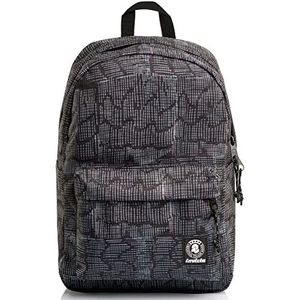 Rugzak Invicta CARLSON FATNTASY - School en Vrije tijd - PC Tas, Grijs, Dimensione: 32x44x21 CM, Amerikaans