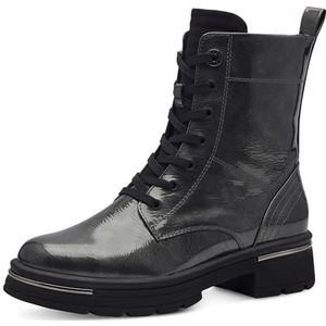 Marco Tozzi Dames Bootie Laced 2-25283-43 modelaarzen, DK.Grey Patent, 36 EU, Dk Grey Patent, 36 EU
