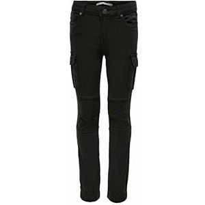 Kids ONLY Konmissouri Reg ANK Life Cargo PNT Noos Jeans voor meisjes, zwart, 152 cm