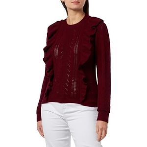 RAIDO Dames gebreide trui 23719512-RA02, donkerrood, M/L, donkerrood, M/L