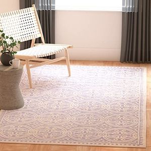 Safavieh Gestructureerd tapijt, CAM123 handgetuft wol, 91 X 152 cm, lavendel/ivoor