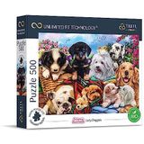 Trefl Prime - Puzzel UFT Cuteness Overload: Lazy Doggies - 500 Stukjes - het Dikste Karton, Moderne Puzzel voor Hondenliefhebbers, Creatieve Ontspanning voor Volwassenen en Kinderen vanaf 10 jaar