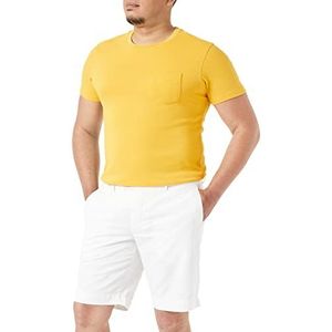 Hackett London Linnen textuur shorts voor heren, Kleur: wit, 40W