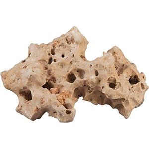 sera Rock Hole Stone (prijs per steen) verschillende maten - gatsteen of gatstenen - Decoratie rots Malawi tanganjica meer - natuursteen decoratie voor het aquarium, L (Stuk 2 -3 kg)