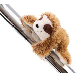 MagNICI knuffelig Luiaard Slobby 12 cm bruin - Knuffel met magneet - magnetisch dier voor koelkast, schoolbord, metaal en nog veel meer, geweldig geschenkidee