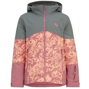 Ziener AMAJA Ski-jack/winterjas voor kinderen, warm, ademend, waterdicht, roze bloesem, camo, 176