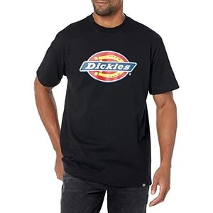 Dickies Heren korte mouw Tri-Color Logo grafisch T-shirt, gebreid zwart, XL, Zwart, XL