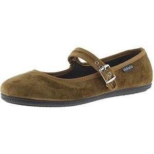 Victoria Oda Velvet Mary Janes & Matching Trim & Buckle 104913 for Girls WHISKY 24