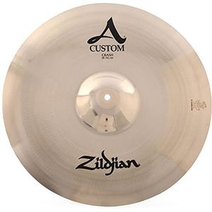 Zildjian A Custom Series - Crash Cymbal - briljant afwerking 18 inch diverse kleuren