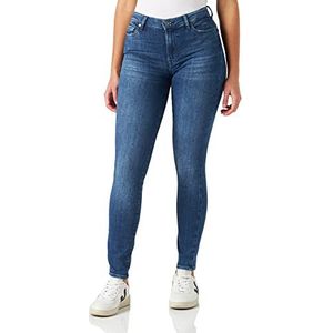 7 For All Mankind HW Skinny Slim Illusion Jeans, Mid Blue, Regular, middenblauw, Eén maat