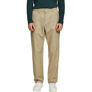 ESPRIT Broek van mix van katoen en linnen, lichtgroen, 34W / 34L