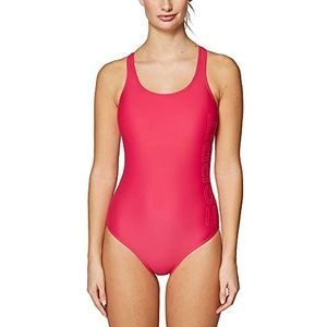 ESPRIT Badpak voor dames Ocean Beach Side Logo Swimsuit, 660/roze fuchsia., 34