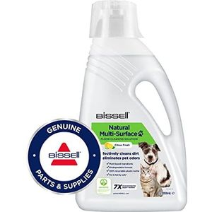 BISSELL Natuurlijke Multi-Surface Schoonmaakmiddel voor Huisdieren | Voor Vloeren, Bekleding en Auto-Interieurs | 2 Liter | Citrusgeur | Compatibel met CrossWave, SpinWave en HydroWave | 31221