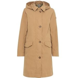 camel active Damesmantel van katoenmix, lichtbruin, 36