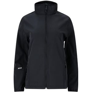 Whistler Covina Softshelljas voor dames, waterdichte overgangsjas voor dames, outdoorjas voor regen en wind, lange regenjas in sportief design